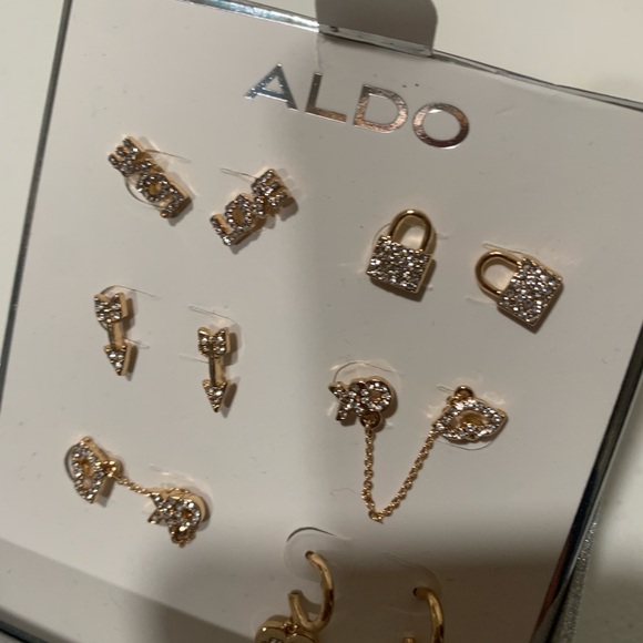 ALDO Gold and Silver Earring Set - Picture 5 of 8